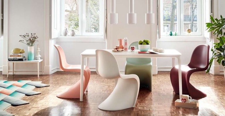 Comedor con Panton Chair de Vitra